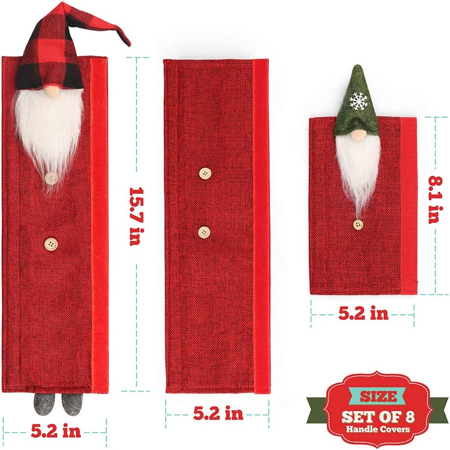 8-Piece: Gnome Christmas Refrigerator Handle Covers Set Footaction Online