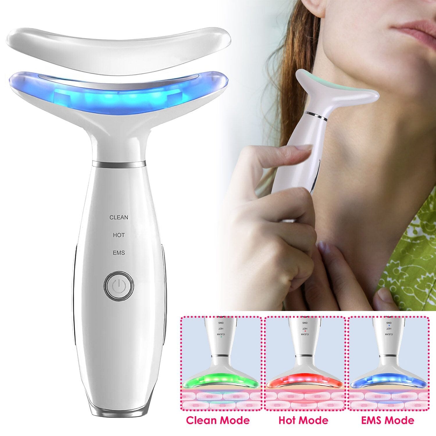 Anti Wrinkles Face Neck Massager Double Chin Reducer Best Place Sale Online