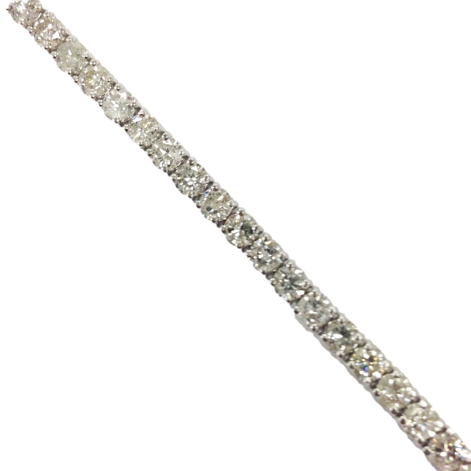7.10 Ct Round HUGE Natural Diamond Tennis Bracelet 14K White Gold Cheap Sale Lowest Pice