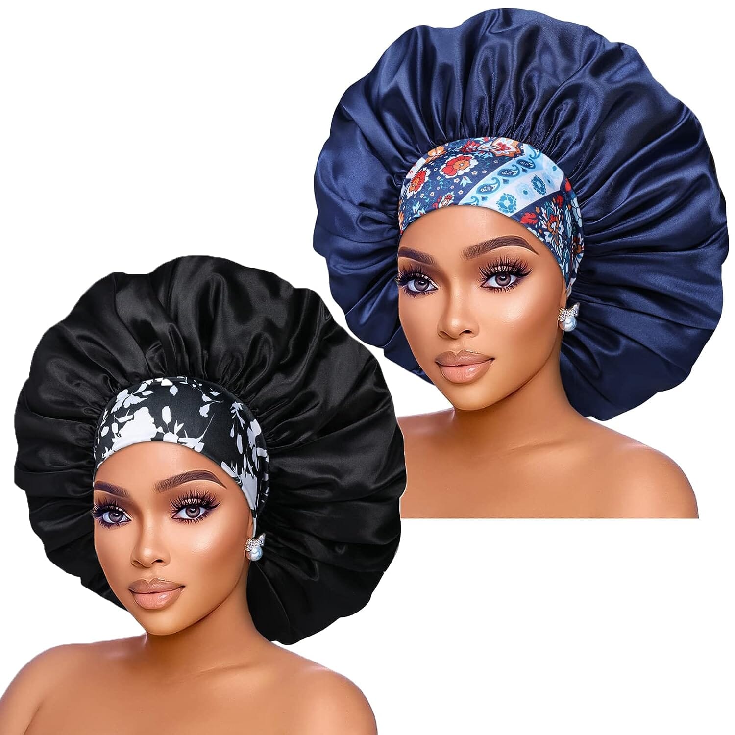 2-Pack: Extra Large Satin Bonnets for Sleeping Discount Best Place