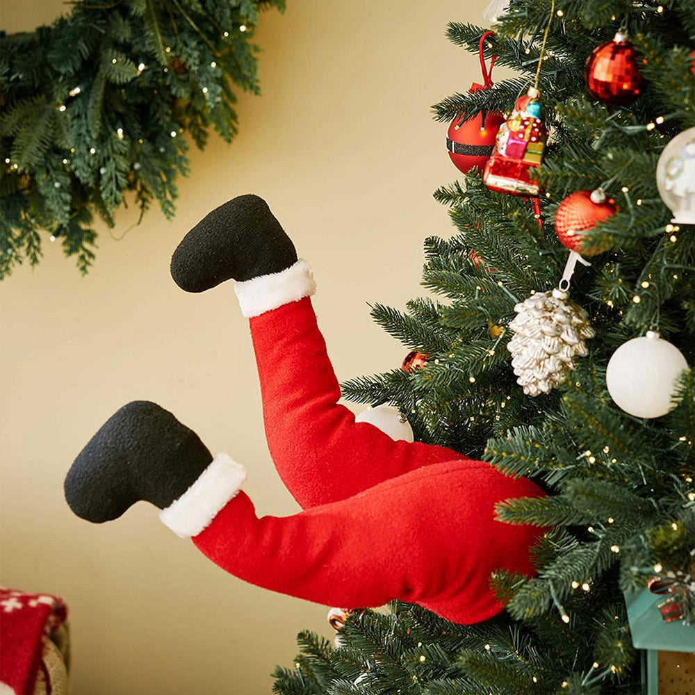 Christmas Tree Kicking Santa Legs Discount Best Store To Get