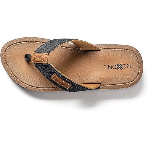 Roxoni Mens Thong Flip Flops Beach/Pool Outdoor Sandals Outlet New Arrival