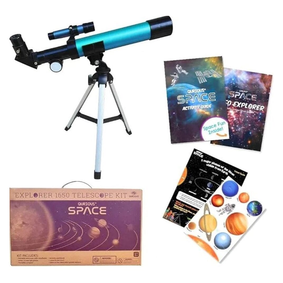 Qurious Space Kid’s Explorer 1650 Telescope Kit Clearance New Arrival