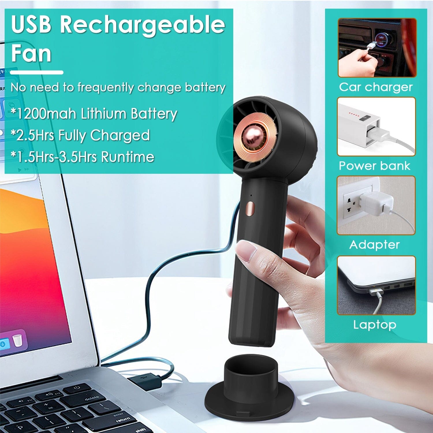 Portable Rechargeable Handheld Fan Sale Affordable