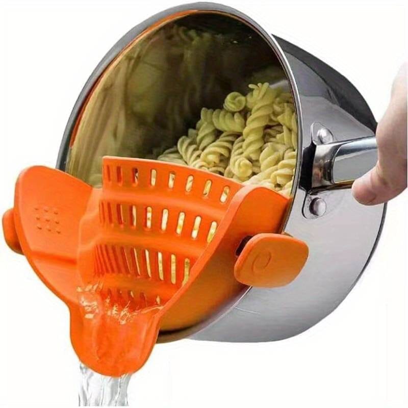 Adjustable Silicone Pot Strainer and Pasta Strainer Perfect Sale Online