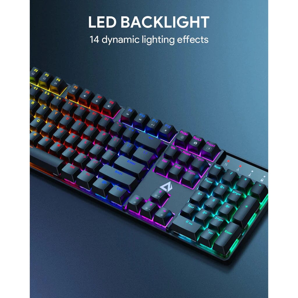 AUKEY KMG16 Mechanical Keyboard Blue Switches 104key Official Cheap Online