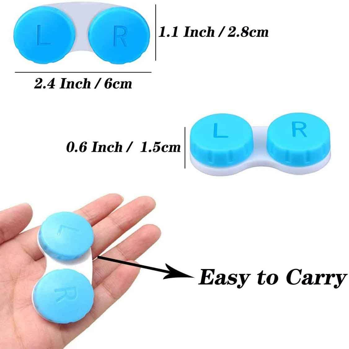 12-Pack: Colourful Contact Lens Case Box Holder Best Seller