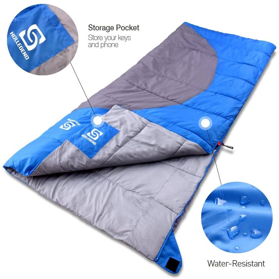 HOLLEGEND Sleeping Bag - Envelope Lightweight Portable Clearance Manchester