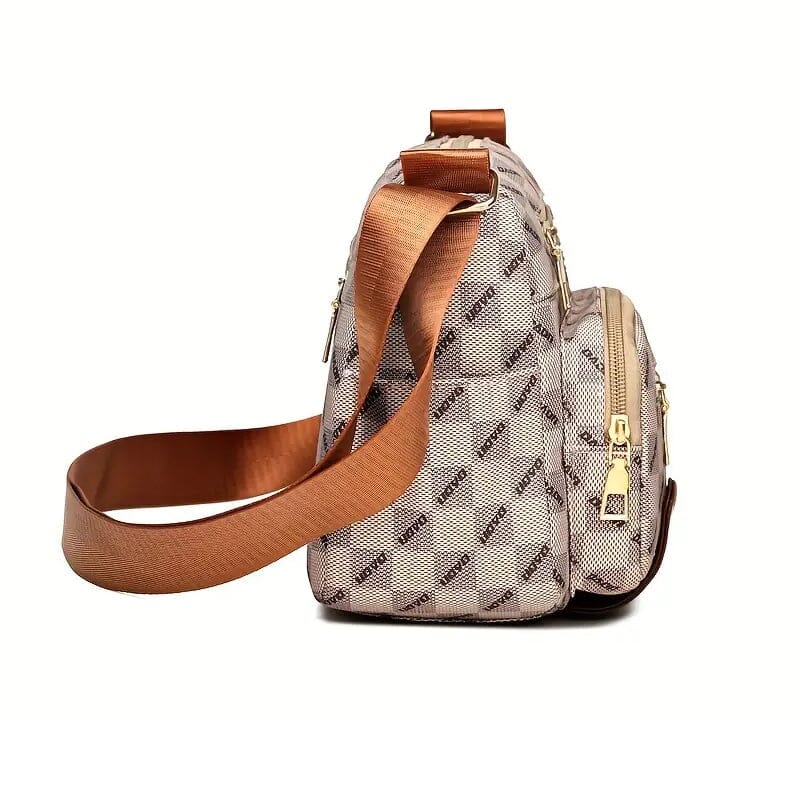 Women's Multi Pocket Plaid Pattern Crossbody Bag Cheapest Pice Online