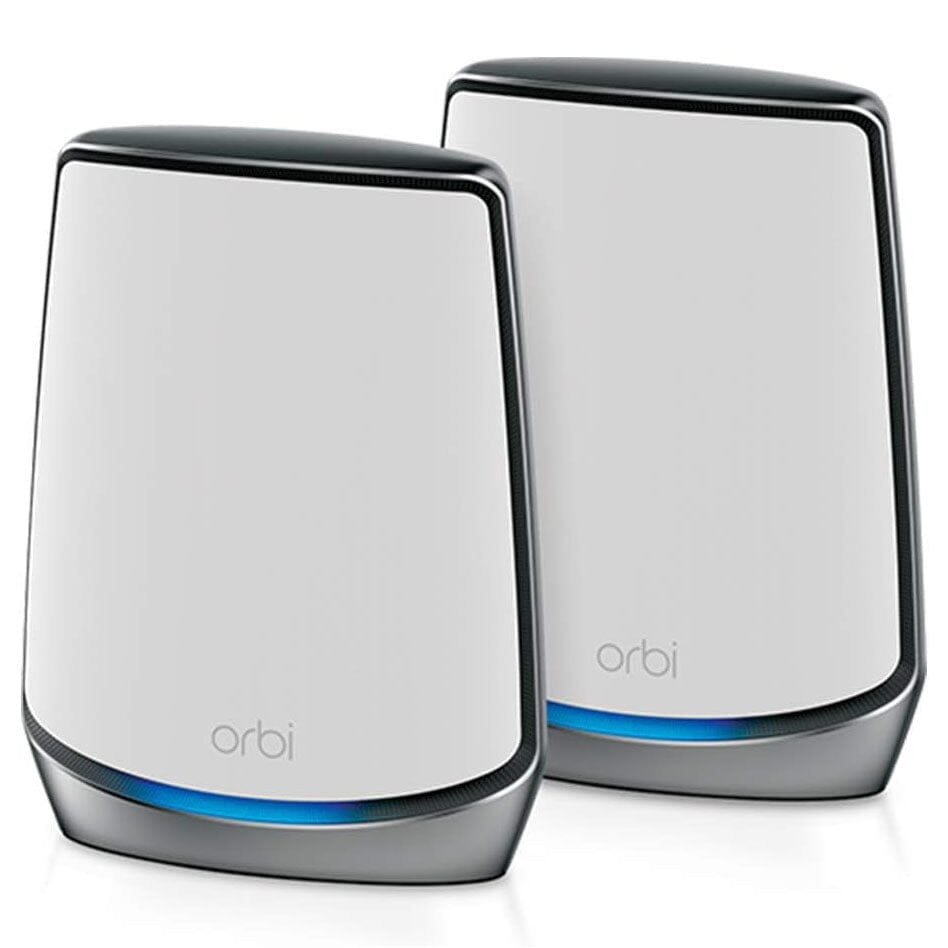 2-Pack: Netgear Orbi Whole Home Tri-band Mesh WiFi 6 System RBK852 Router (Refurbished) Cheap 2025 Newest