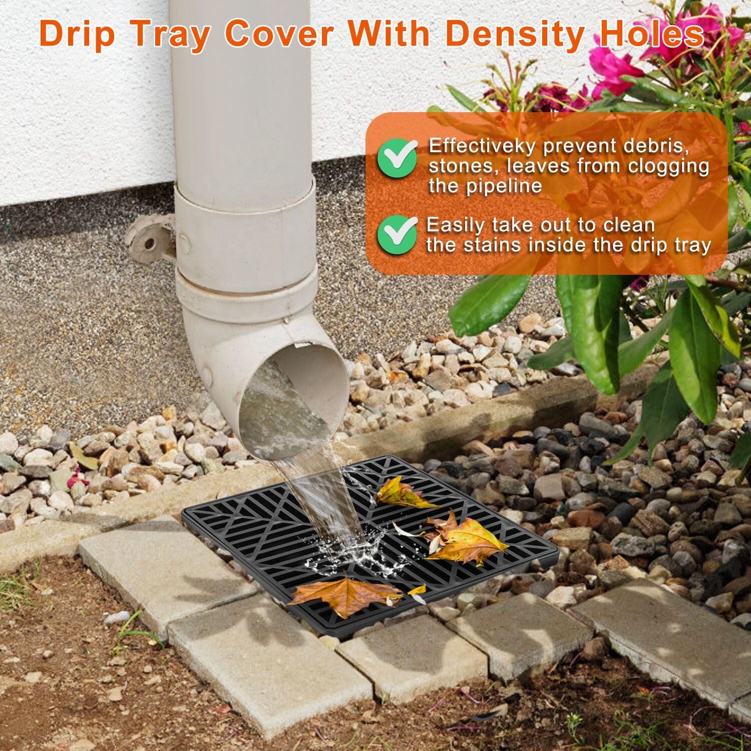 2-Pack: Gutter Downspout Extension Low Profile No Deep Digging Catch Cheap Footlocker Finishline