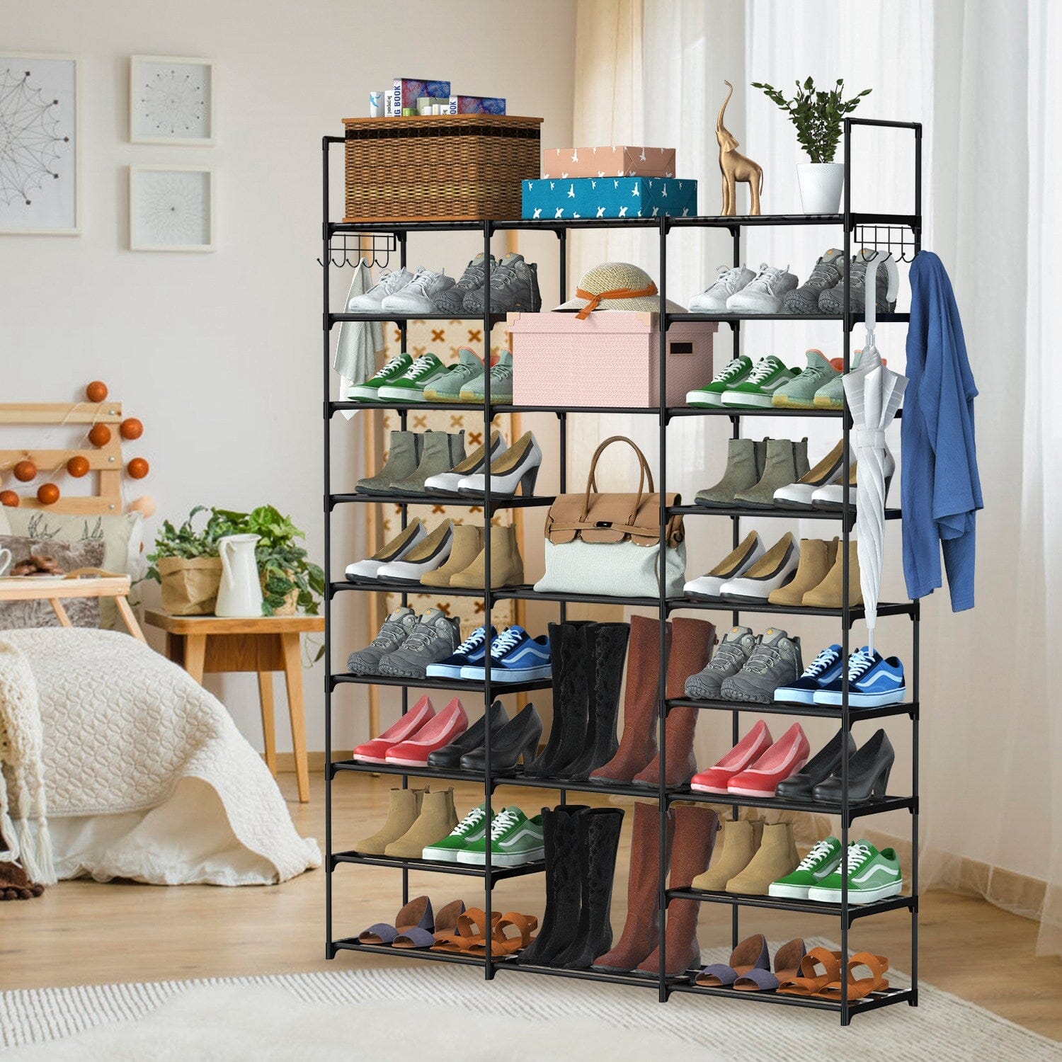 9-Tier: Shoe Rack Metal Storage Buy Cheap Very Cheap