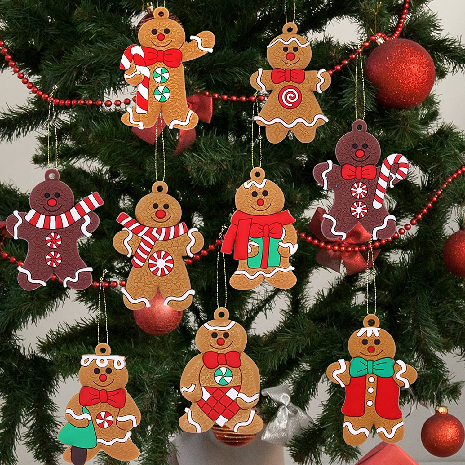 12-Piece: Gingerbread Man Ornaments Buy Cheap Best Wholesale