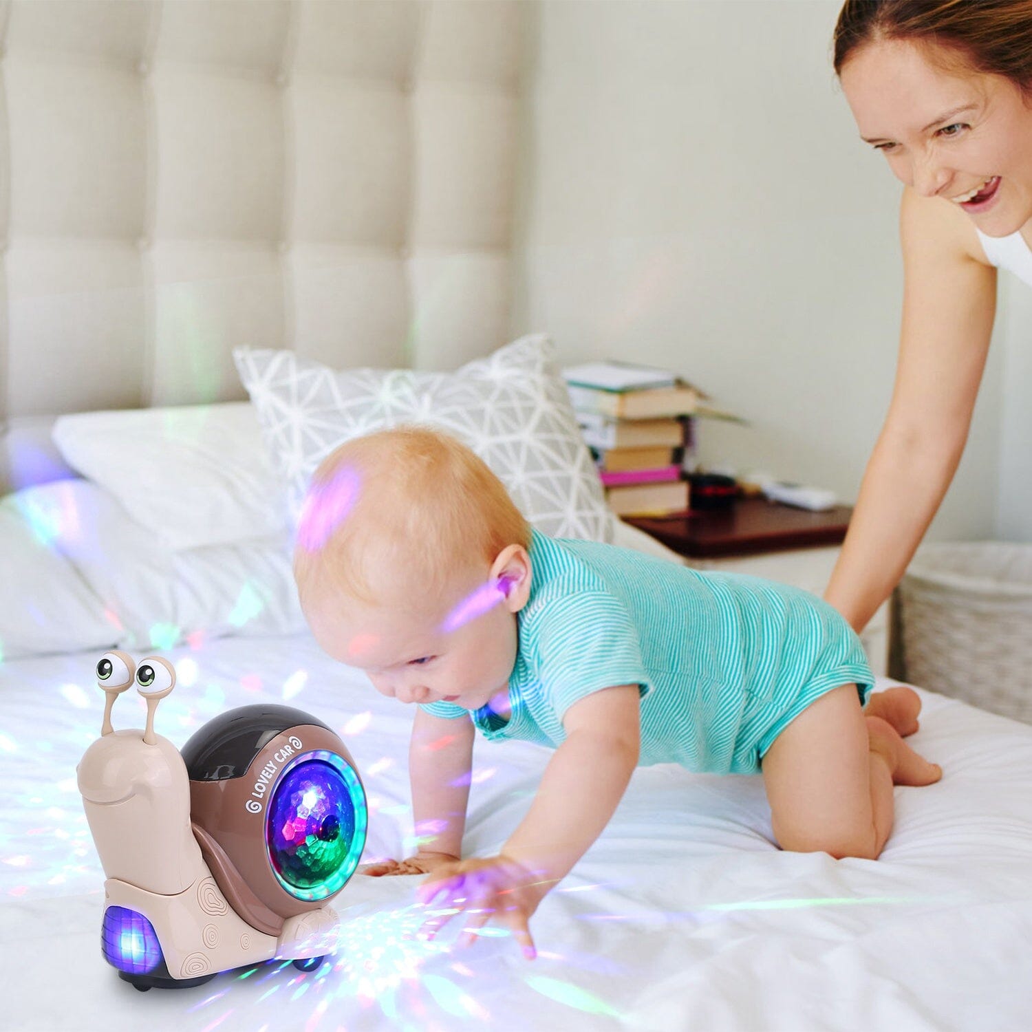 Infant Interaction Toy Automatic Obstacle Avoidance with Music Collections Cheap Pice