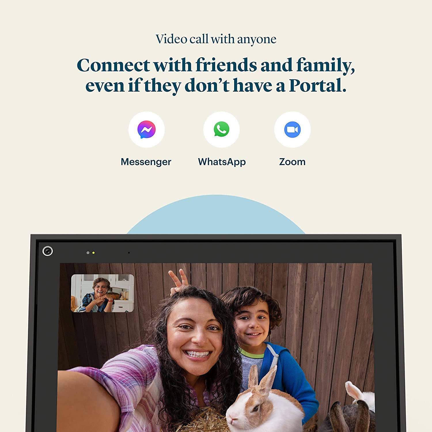 Facebook Portal Smart Video Calling 10” Touch Screen Display with Alexa - Black Huge Surprise