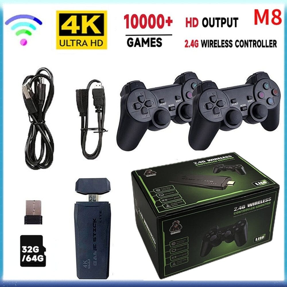 Retro Video Game Console with 10888 Games Wireless 4K 32GB Joystick Controllers Pay With Paypal