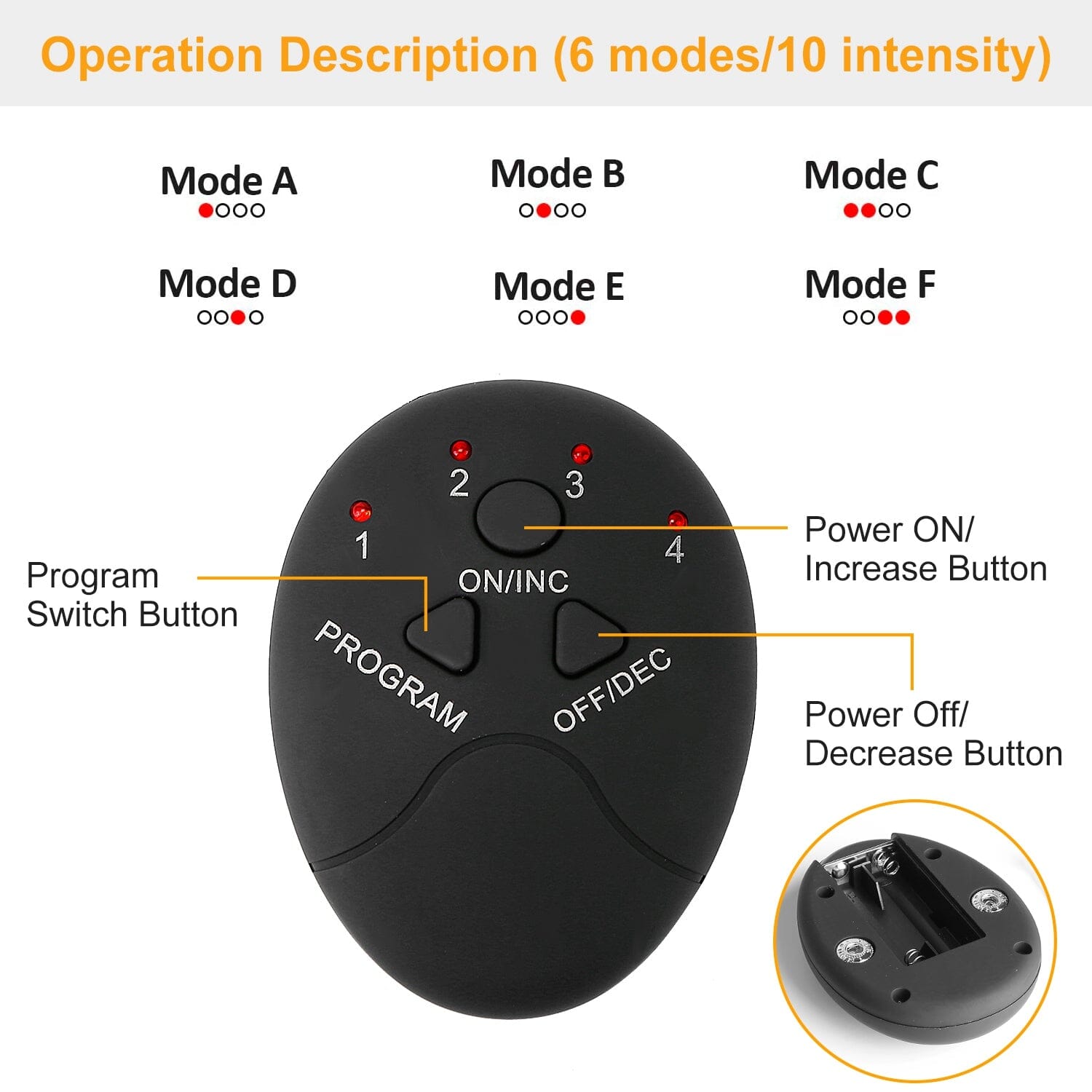 EMS Foot Massage Pad Electric Stimulator Outlet Choice