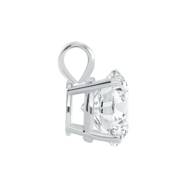 1/4 - 2 Ct T.W. Natural Diamond Solitaire Pendant in 14K White or Yellow Gold Cheap Genuine
