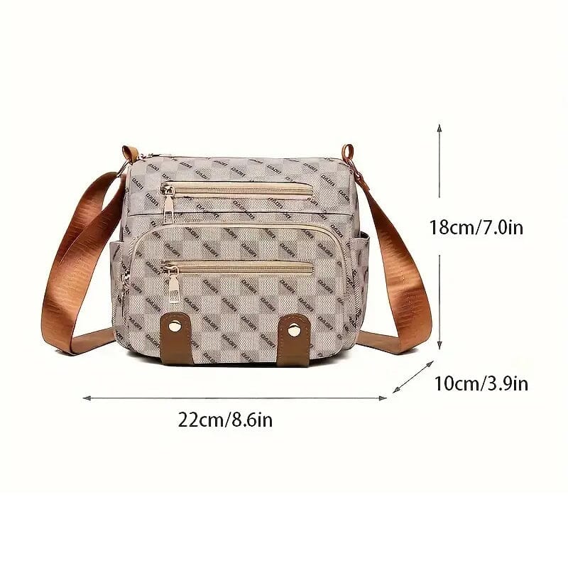 Multiple Pockets Trendy Plaid Crossbody Bag Top Quality Online