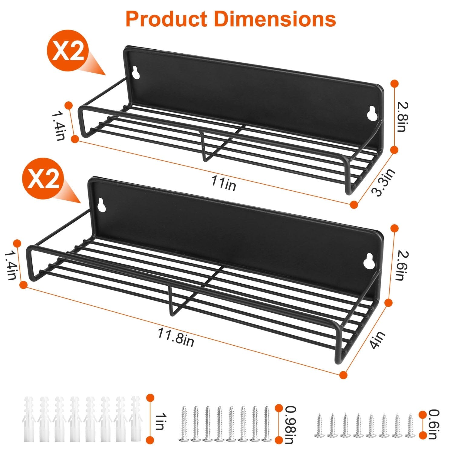 4-Piece: Strong Magnetic Spice Rack Organizer Outlet Choice