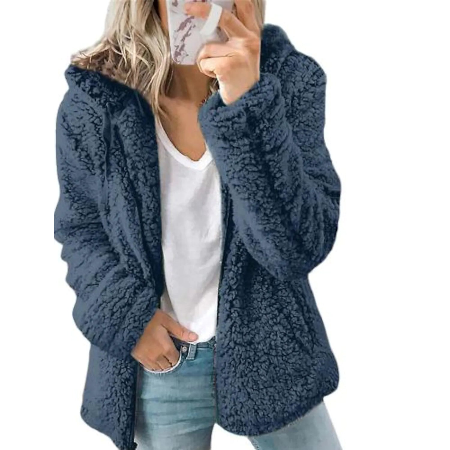 Women's Plus Size Hoodie Coat Long Sleeve Professional