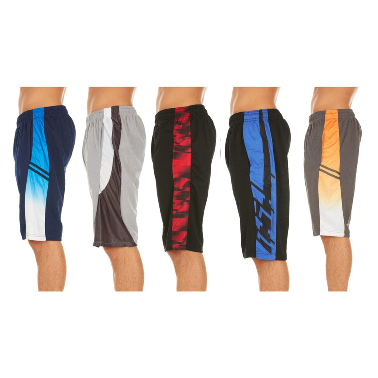 5-Pack: Men's Active Athletic Assorted Performance Shorts Sale Lowest Pice