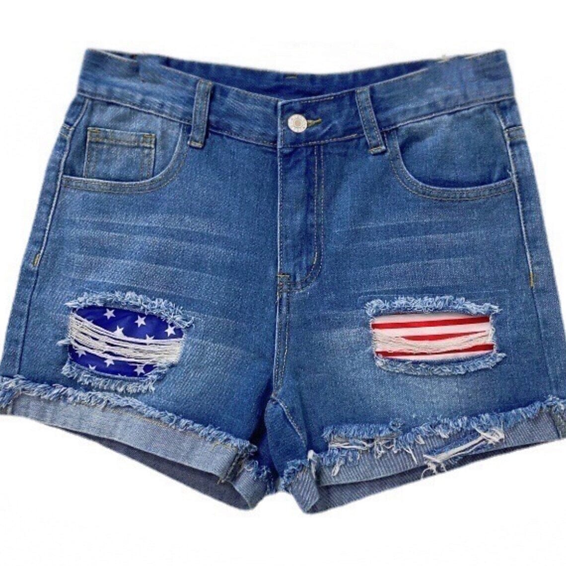 Women's Jeans Shorts Independence Day Denim Buy Cheap 2025