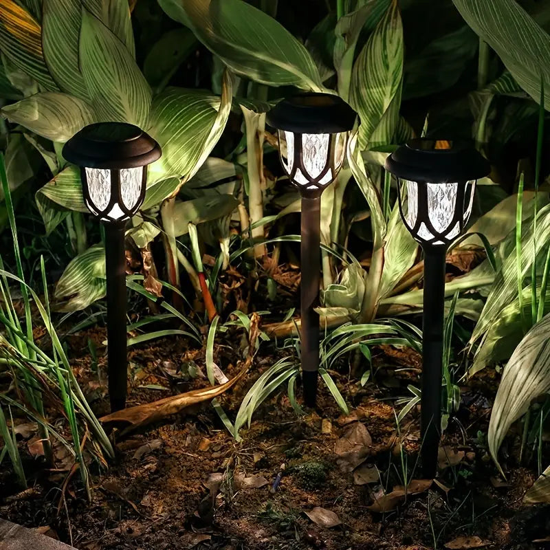 6-Pack: Solar Powered Pathway Lights - Touch-Controlled, Waterproof, Detachable, Energy Efficient, and Wireless Solar Garden Stake Lights Free Shipping Cheap Pice