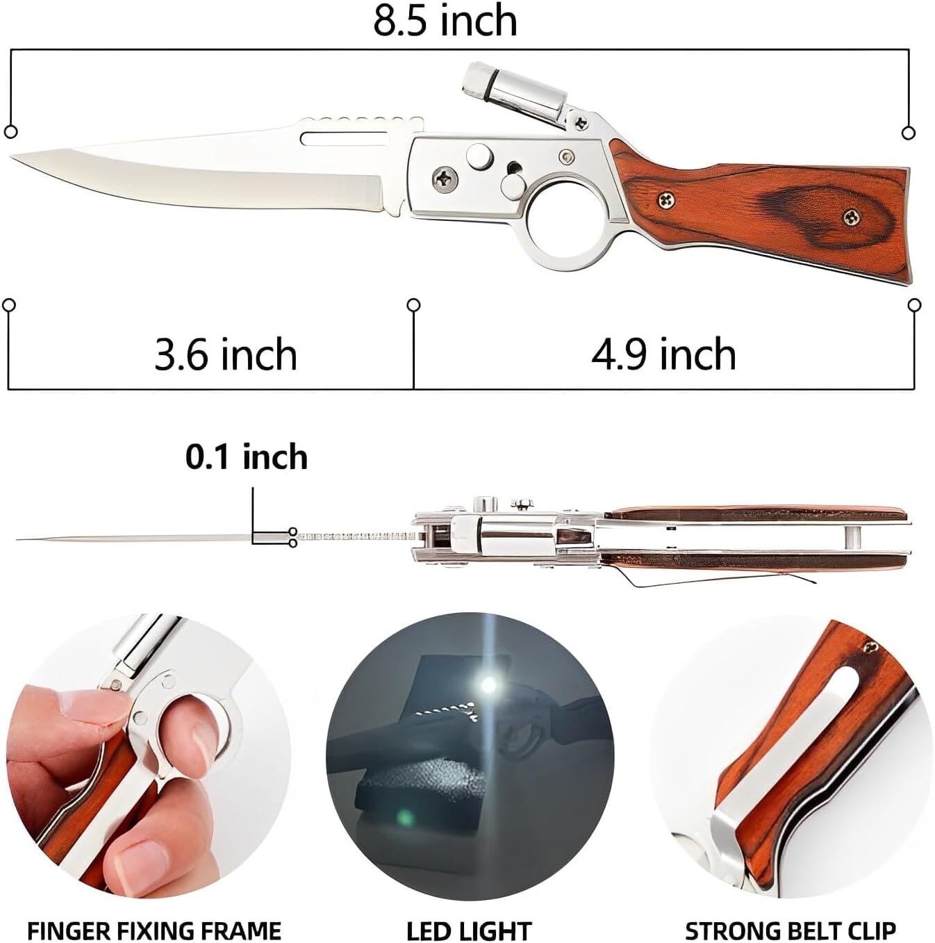 AK47 Pocket Folding Knife, Tactical Knife for Camping Hunting Survival Indoor and Outdoor Activities Inexpensive For Sale