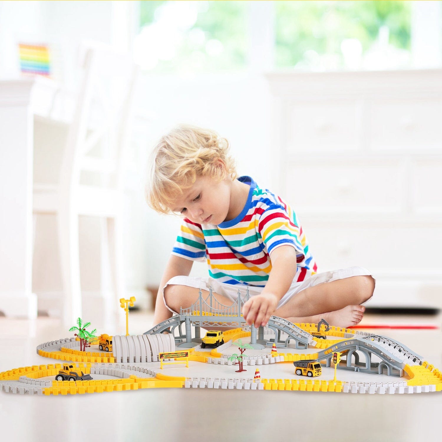 340-Piece: Construction Race Track Toy Set Discount Pices