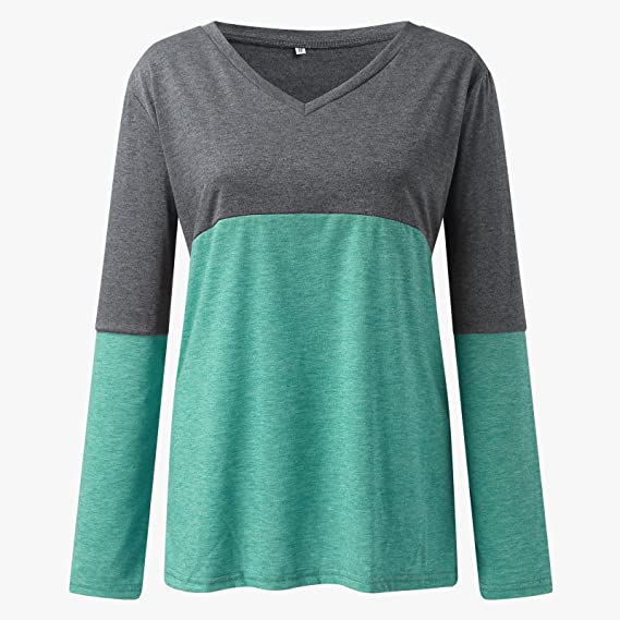 Women's Long Sleeve V Neck Loose Basic Shirt Buy Authentic Online