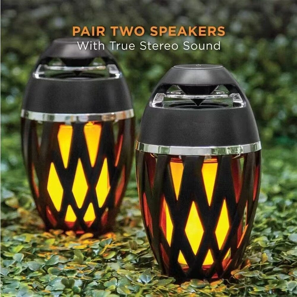 2-Pack: Tiki LED Flame Bluetooth Speakers Free Shipping Deals