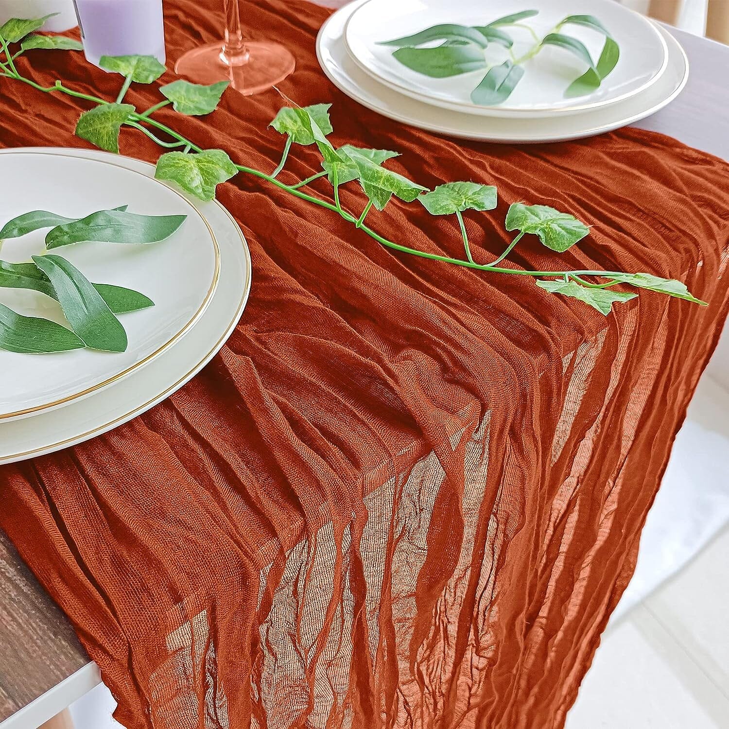 Polyester Crinkle Table Runner Cheap Sale Many Kinds Of