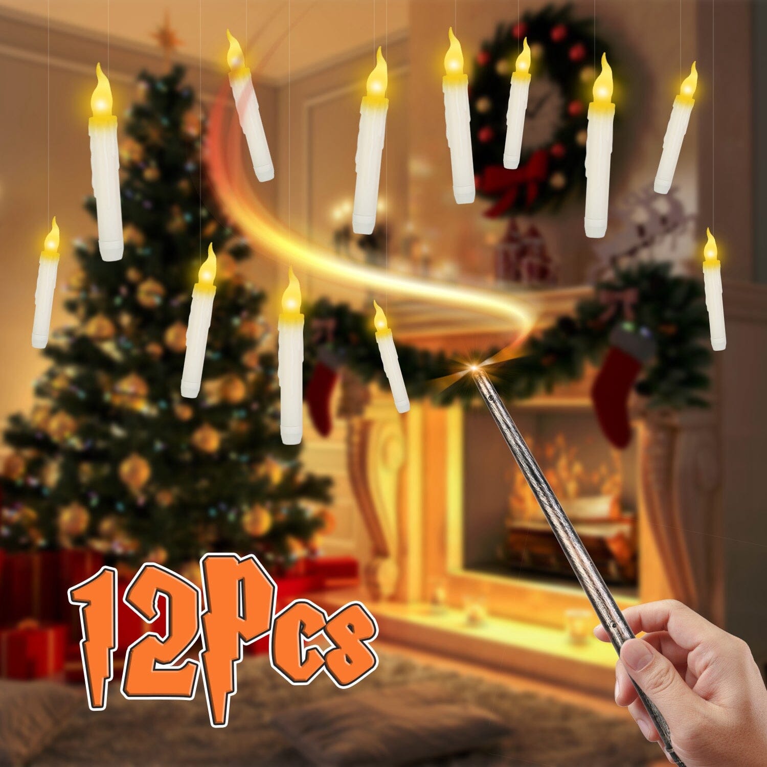 12-Pieces: Flameless LED Magic Floating Candles Outlet Recommend