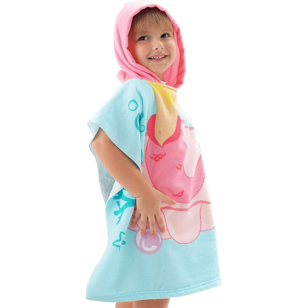 Kids Hooded Soft Microfiber Poncho Towel Big Discount For Sale