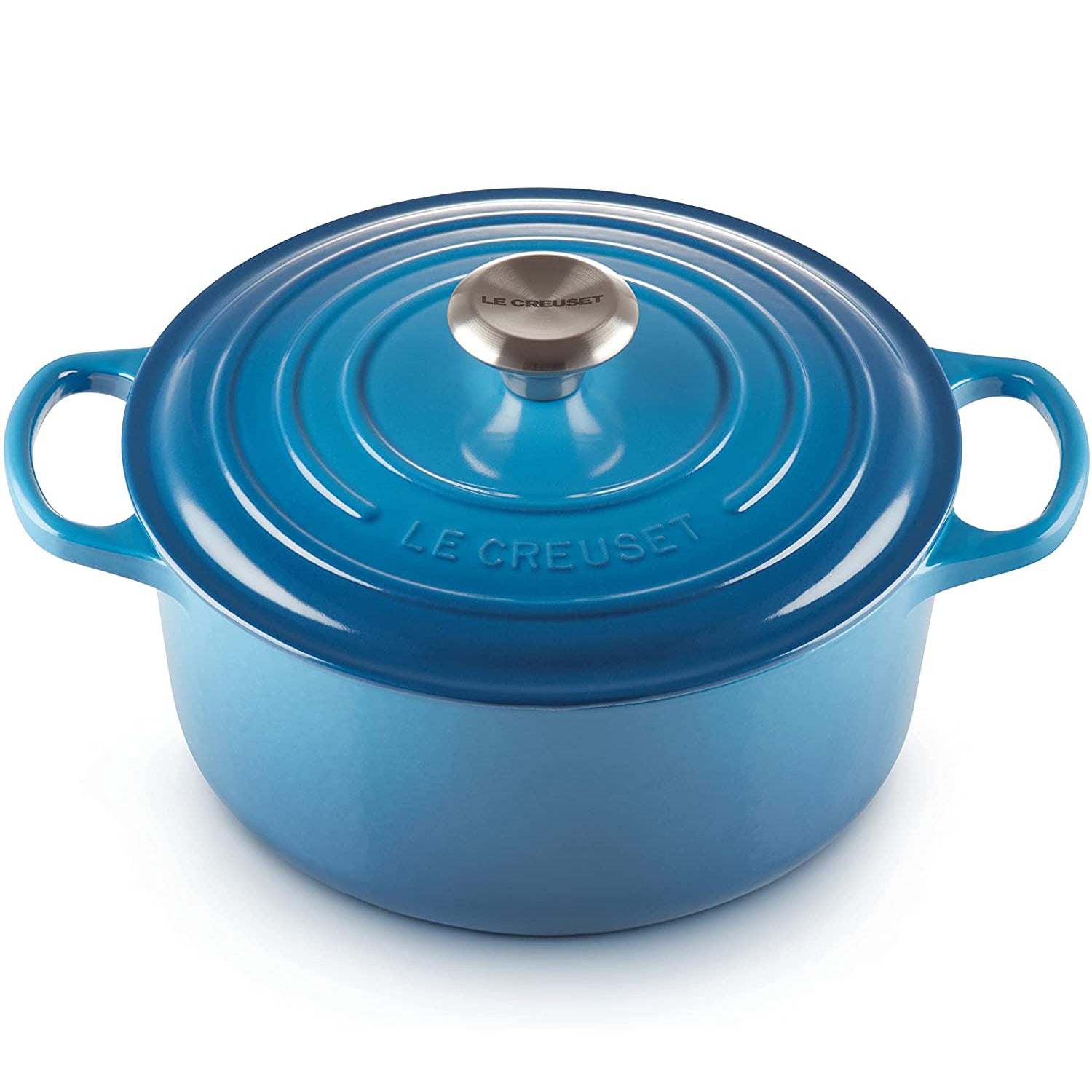 Le Creuset Enameled Cast Iron Signature Round Dutch Oven, 7.25 qt., Marseille Sale Latest