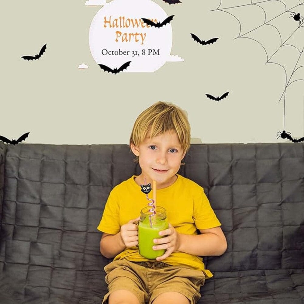 5-Pieces: Reusable Halloween Straws – Halloween Party Favors Plastic Straws – Assorted Styles Free Shipping Outlet