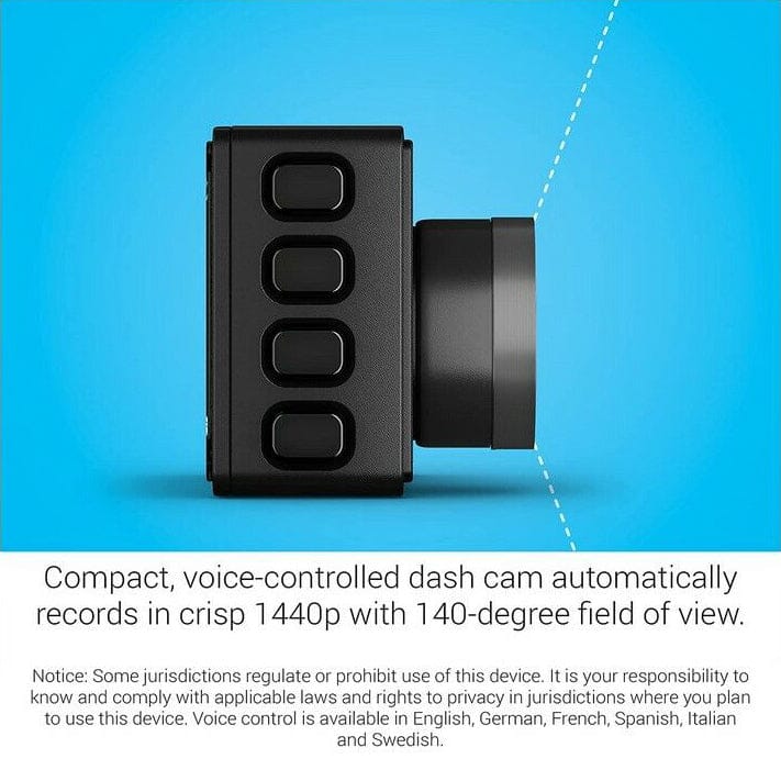 Garmin Dash Cam 57 1440p 140-degree FOV Voice Control Compact and Discreet Outlet Online