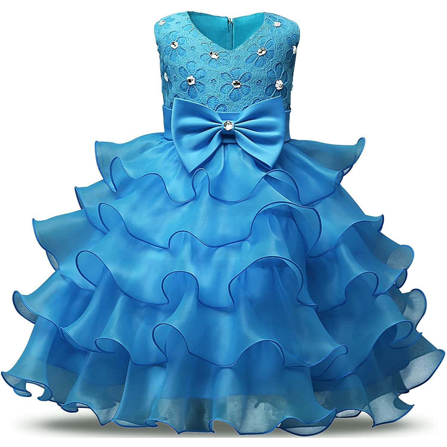 Girl Dress Kids Ruffles Lace Party Wedding Gown 2025 Cheap Online