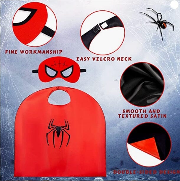 6-Pack: Superhero Reversible Cape & Mask Set Clearance With Credit Card