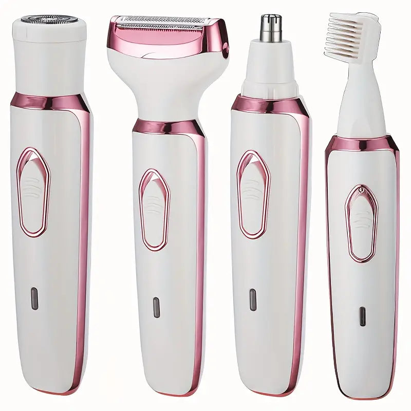 4-in-1 Silky-Smooth Electric Shaver for Women - Wet/Dry, USB Rechargeable & Portable for Full Body Use Cheap Sale Wholesale Pice