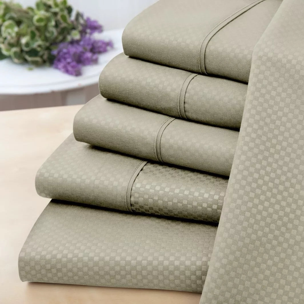 6-Piece Set: US Army Embossed Check Sheet Set Cheap Sale Best Store To Get