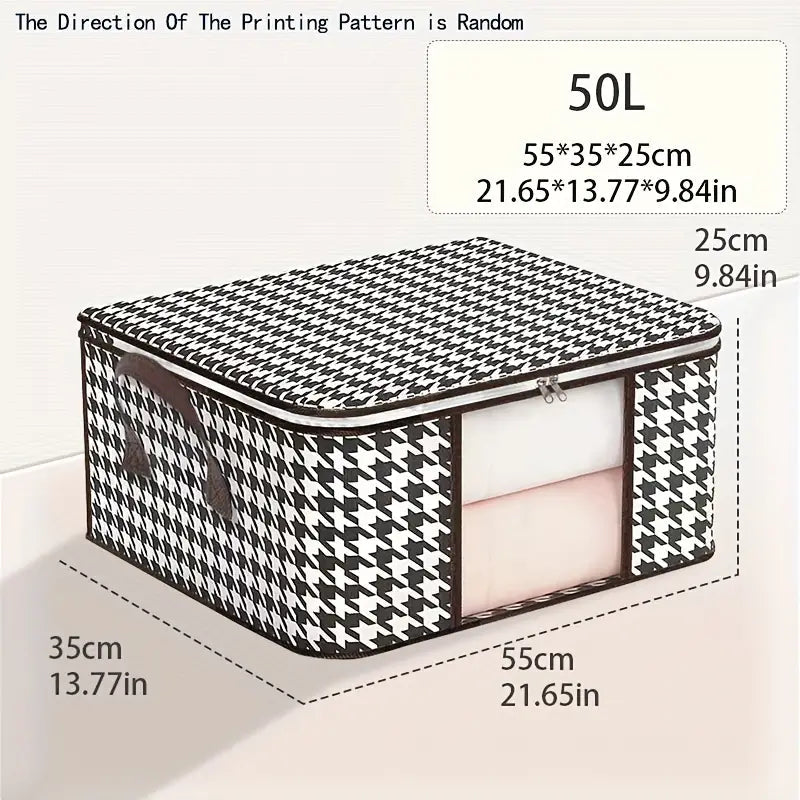 Houndstooth Large Storage Bag Latest Collections Sale Online