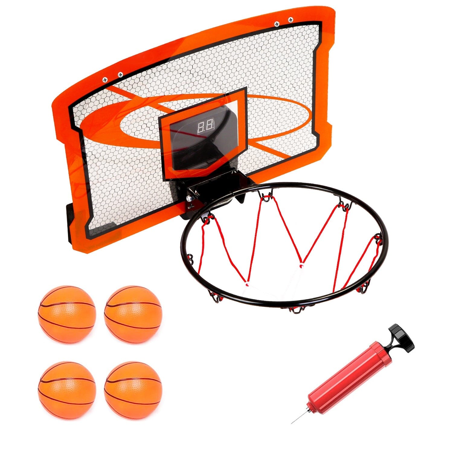 Indoor Mini Basketball Hoop Set with 4 Inflatable Balls Electric Audio Scorer For Cheap Online