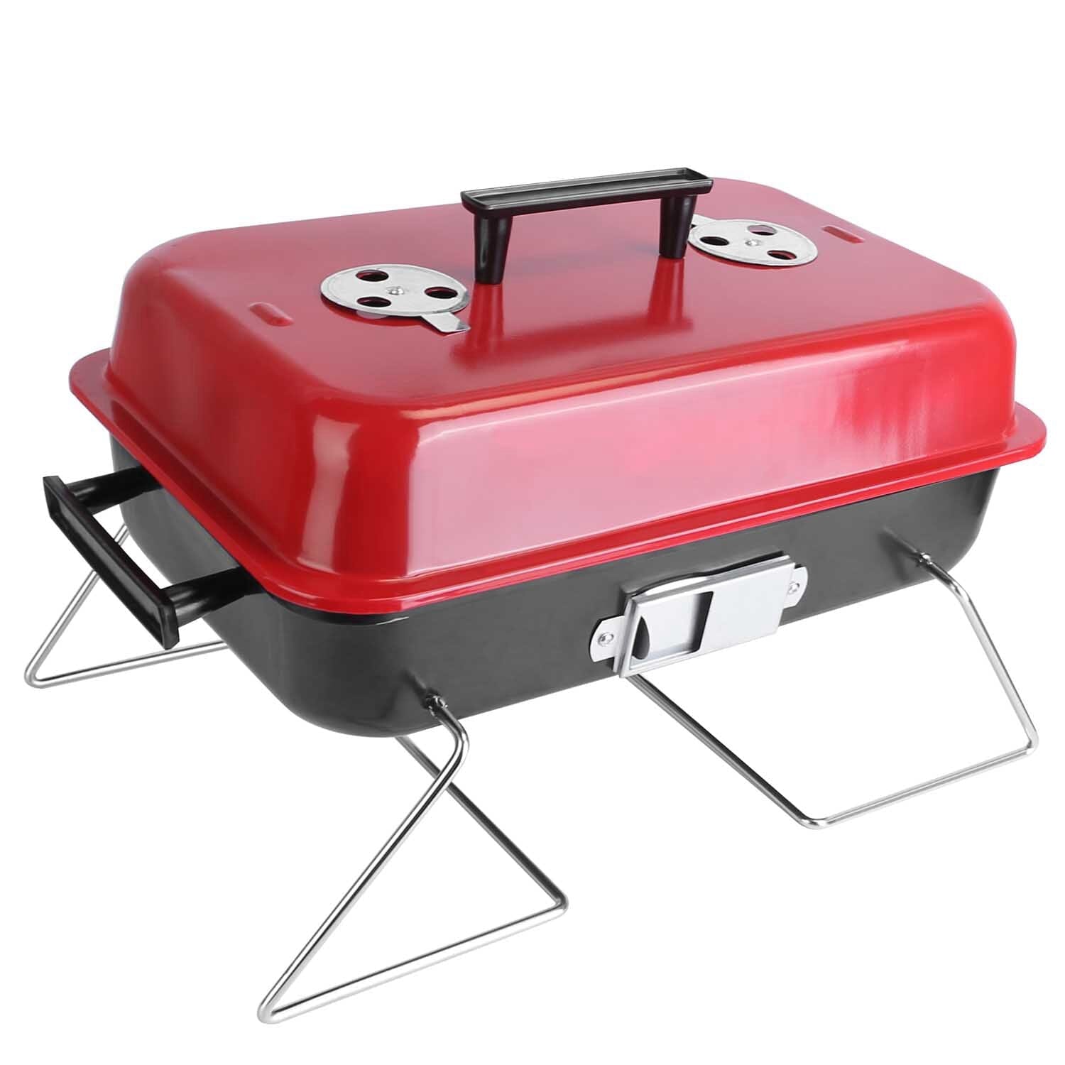 Portable Charcoal Tabletop Grill with Lid Outlet Cheap Pice