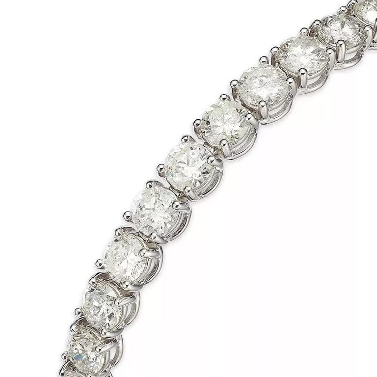 5 Cts Lab-Grown Round Brilliant Cut Diamonds Tennis Bracelet in 14K White Gold Official Sale Online