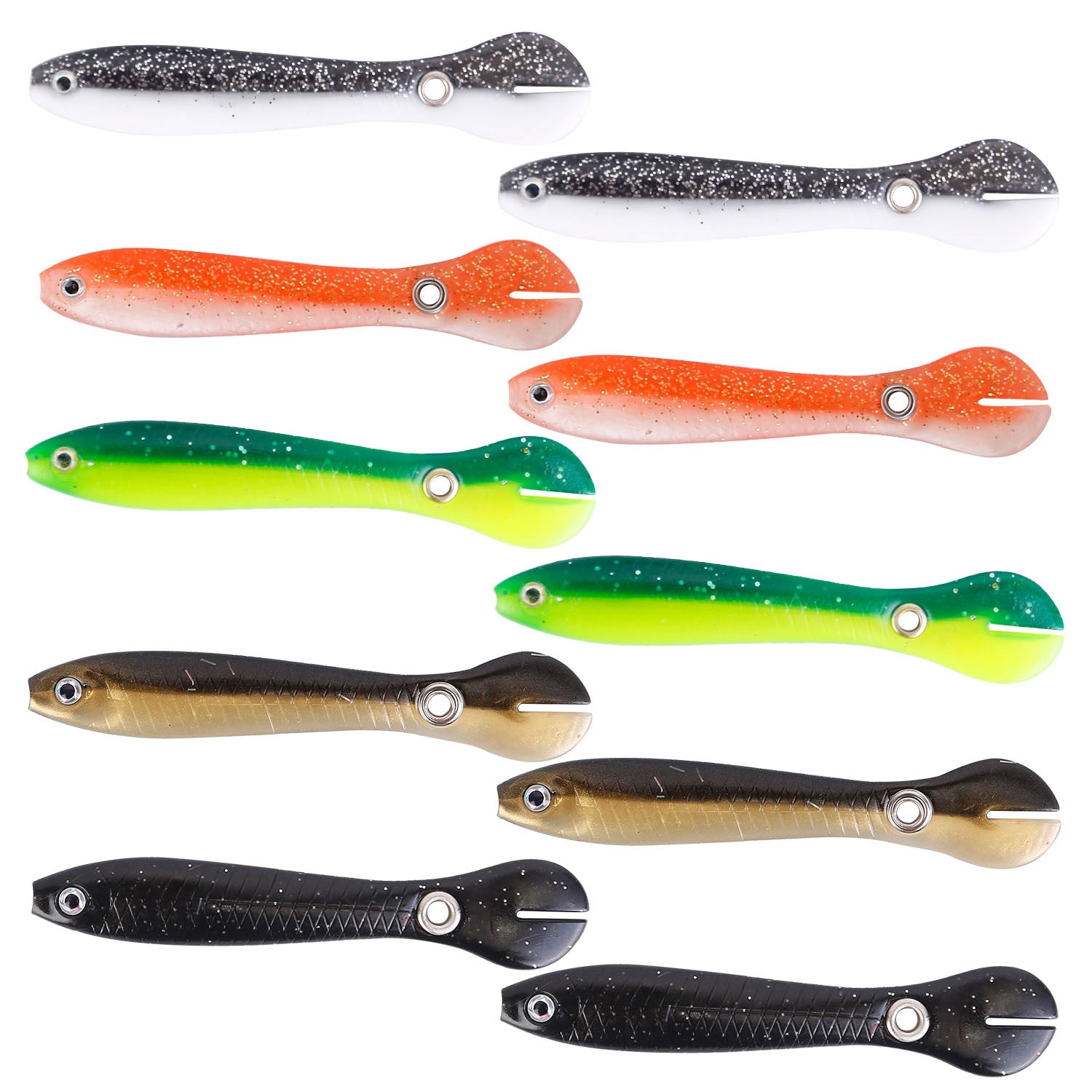 10-Pieces: Realistic Bass Loach Swimming Lure Sale Nicekicks