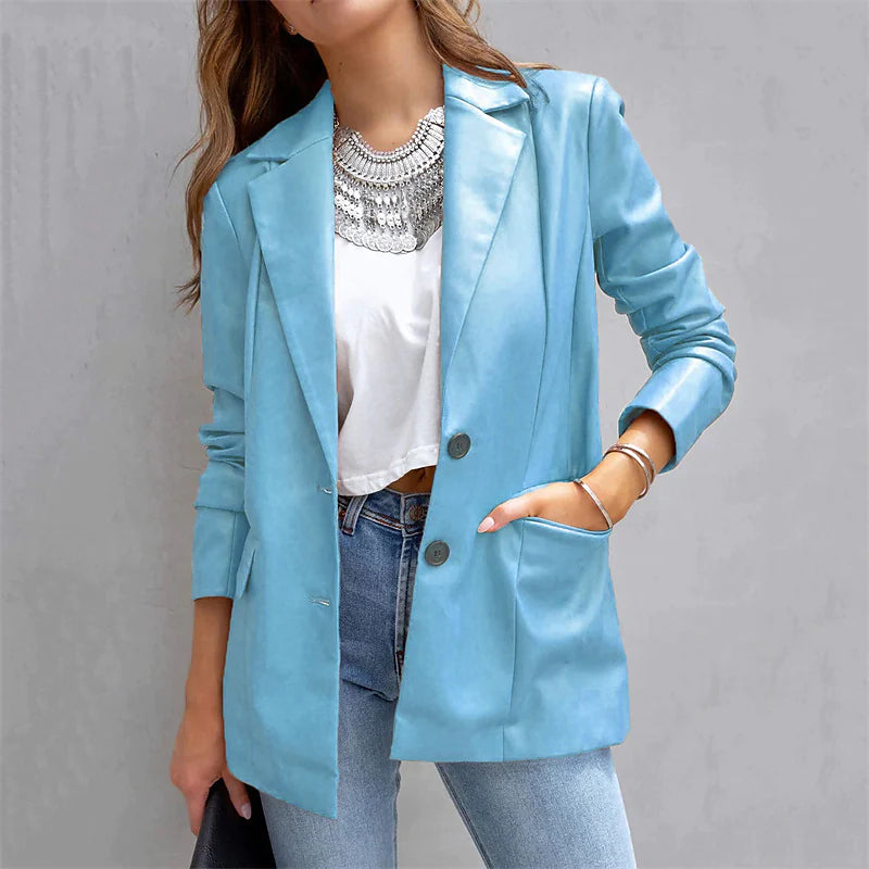 Women's Blazer Warm Breathable Outdoor Office Street Pocket Single Breasted Turndown Outlet 2025 New