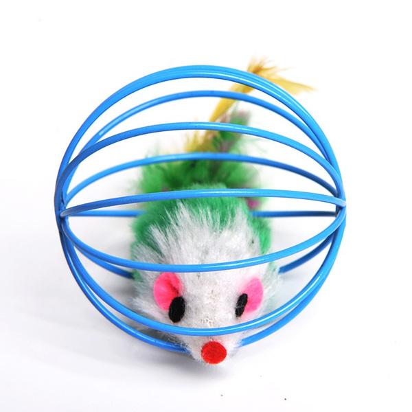 5-Pack: Pet Cat Kitten Playing Mouse Ball Cage Fashion Style For Sale