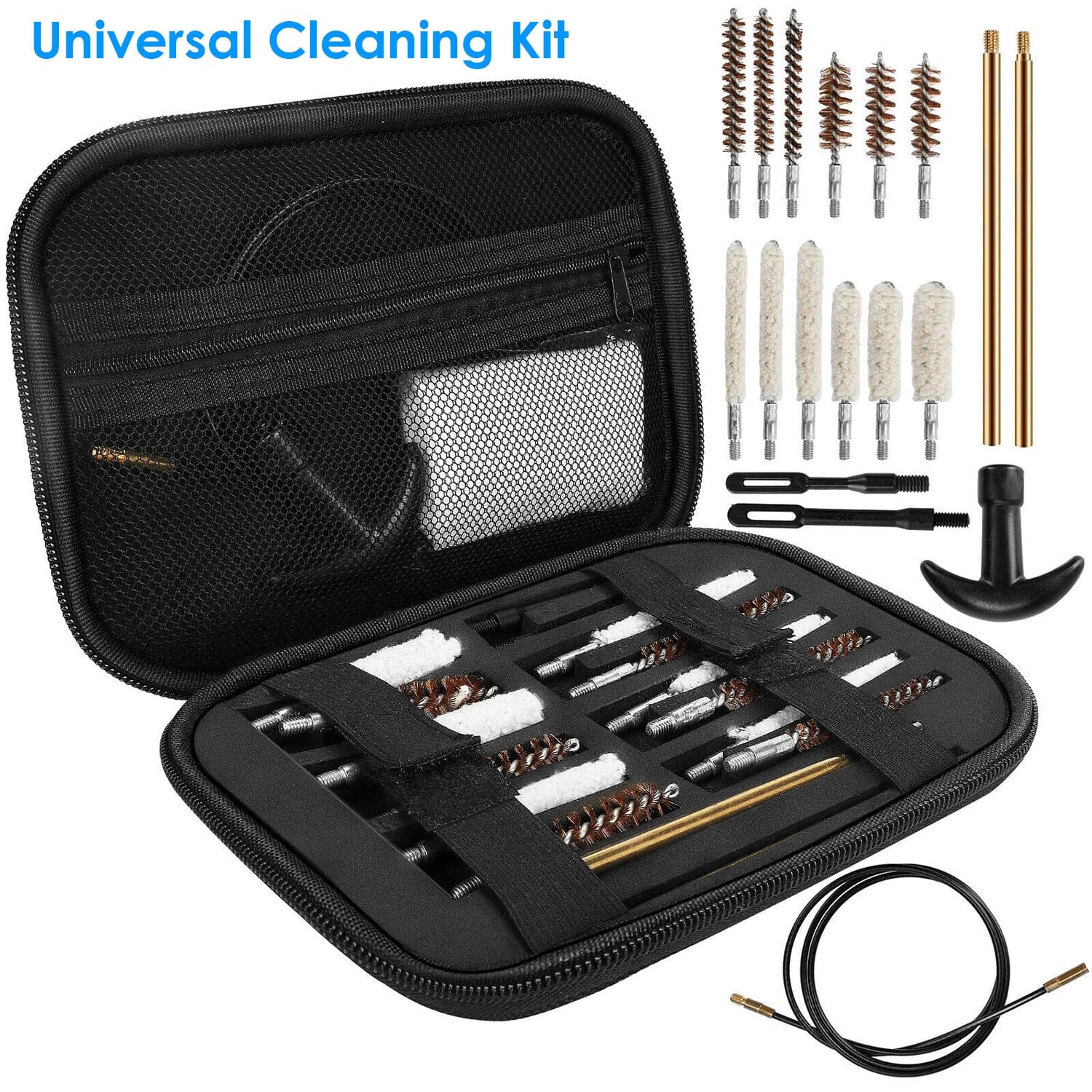 Universal Gun Cleaning Kit with 39.3 Flex Cable Brass Rod Cheap Sale Wholesale Pice